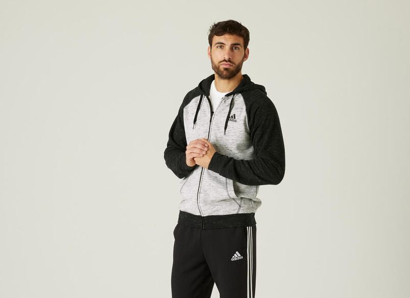 CHAQUETA SUDADERA CON CREMALLERA FITNESS