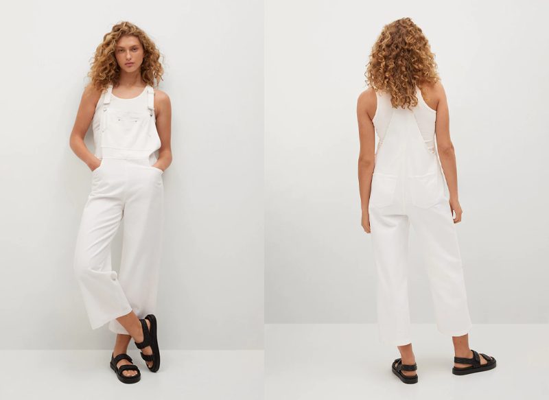 PETO DENIM CULOTTE DE MANGO