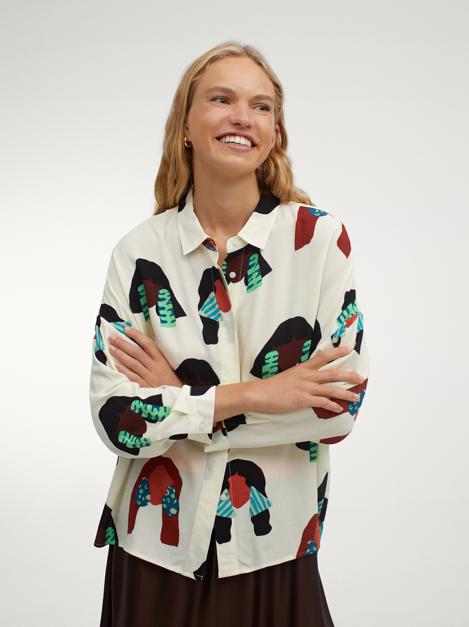 camisa estampada parfois