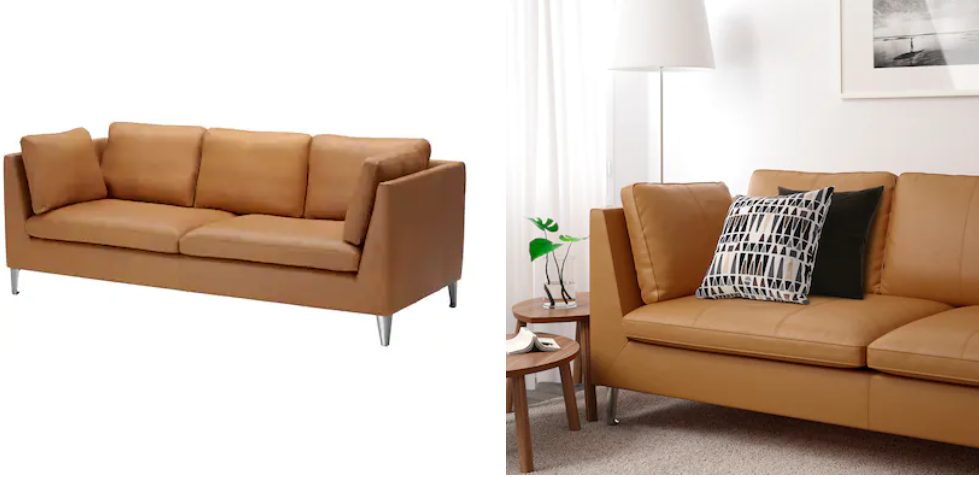 marron sofas piel