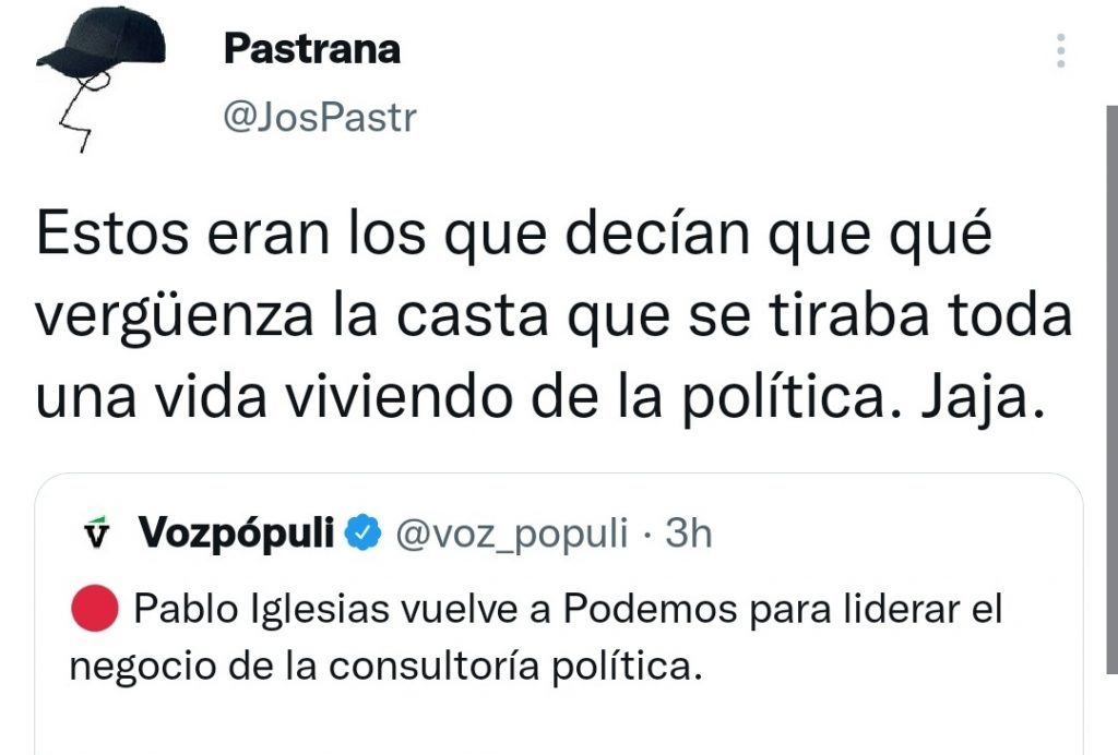 twitter pablo iglesias Moncloa