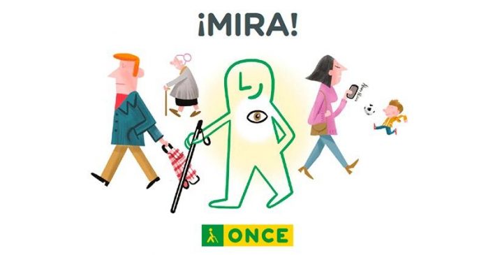 La ONCE explica con viñetas humorísticas cómo relacionarse con personas ciegas