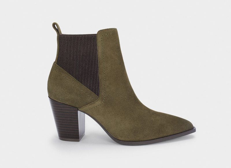 BOTINES DE PIEL CON TACÓN DE PARFOIS