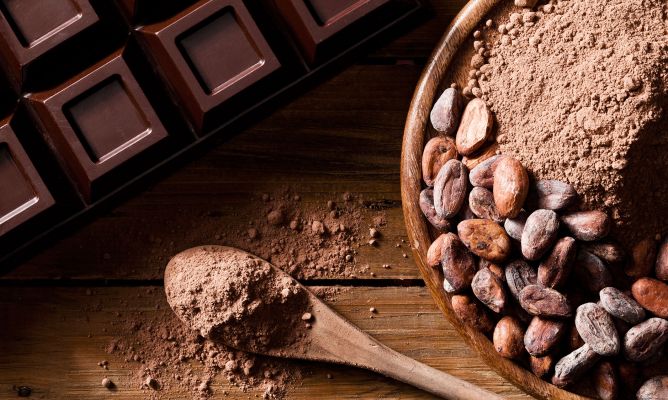 Chocolate negro o cacao ensión 