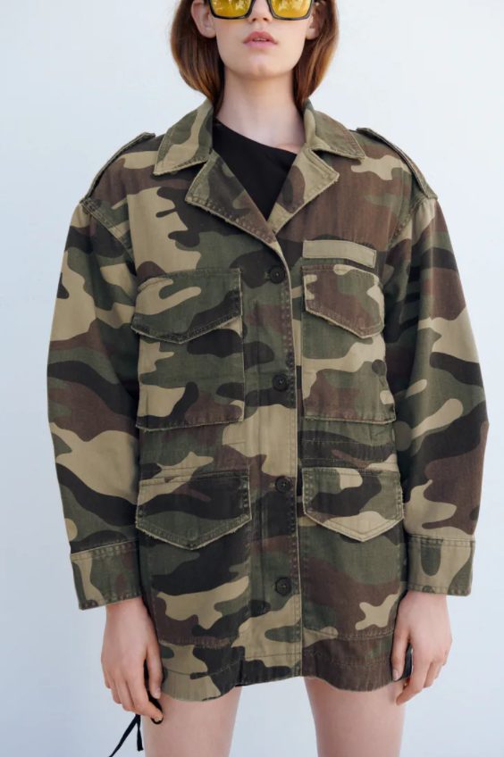 sobrecamisa camuflaje zara