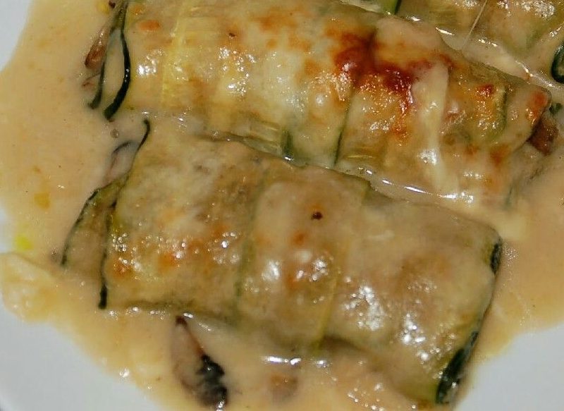 ARMADO DE LOS CANELONES DE CALABACÍN