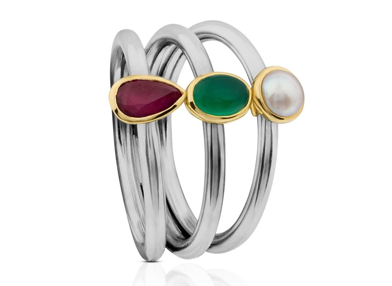 ANILLO DE TITANIO CON ORO Y GEMAS GEM POWER DE TOUS
