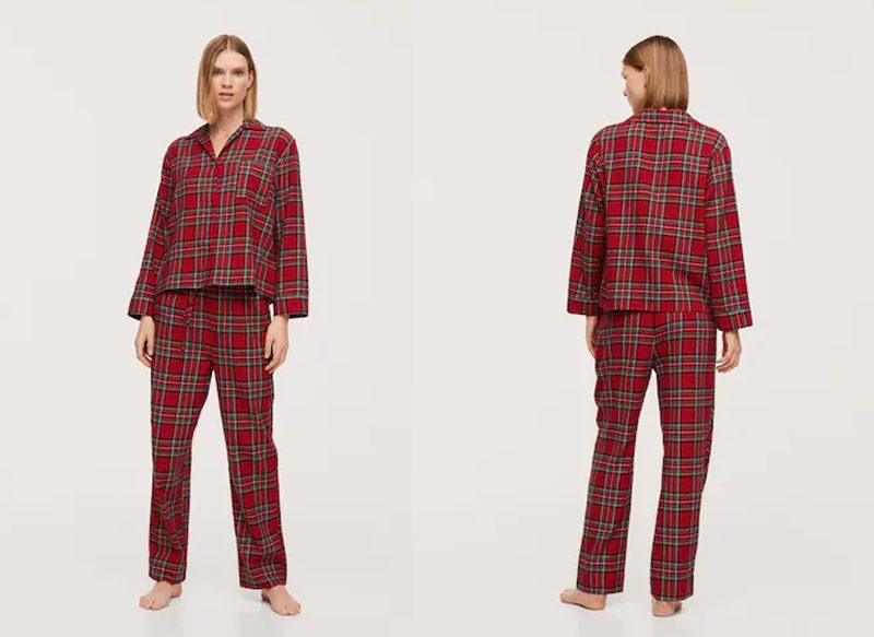 PIJAMA ALGODÓN CUADROS