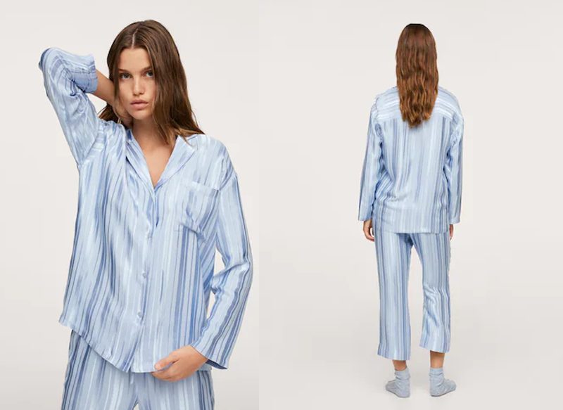 PIJAMA SATINADO DE RAYAS