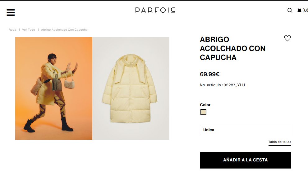 Abrigo Acolchado Con Capucha- Parfois