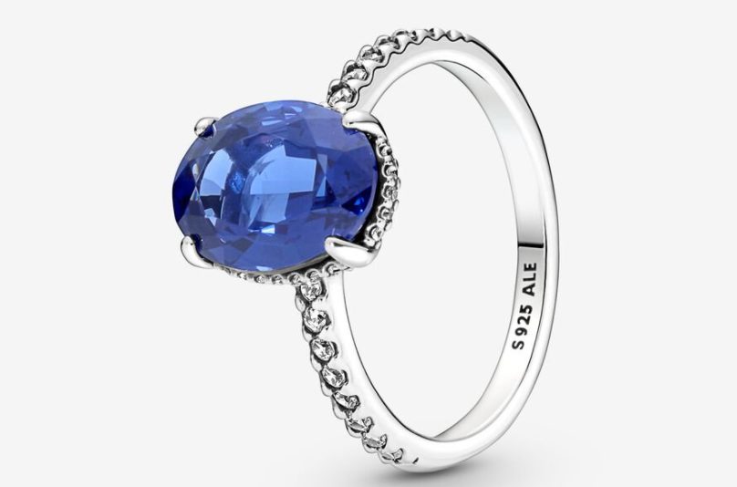 anillo halo brillante pandora