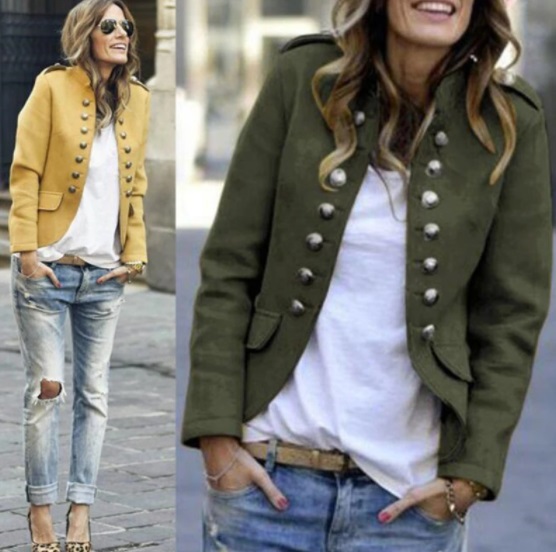 blazer estilo militar