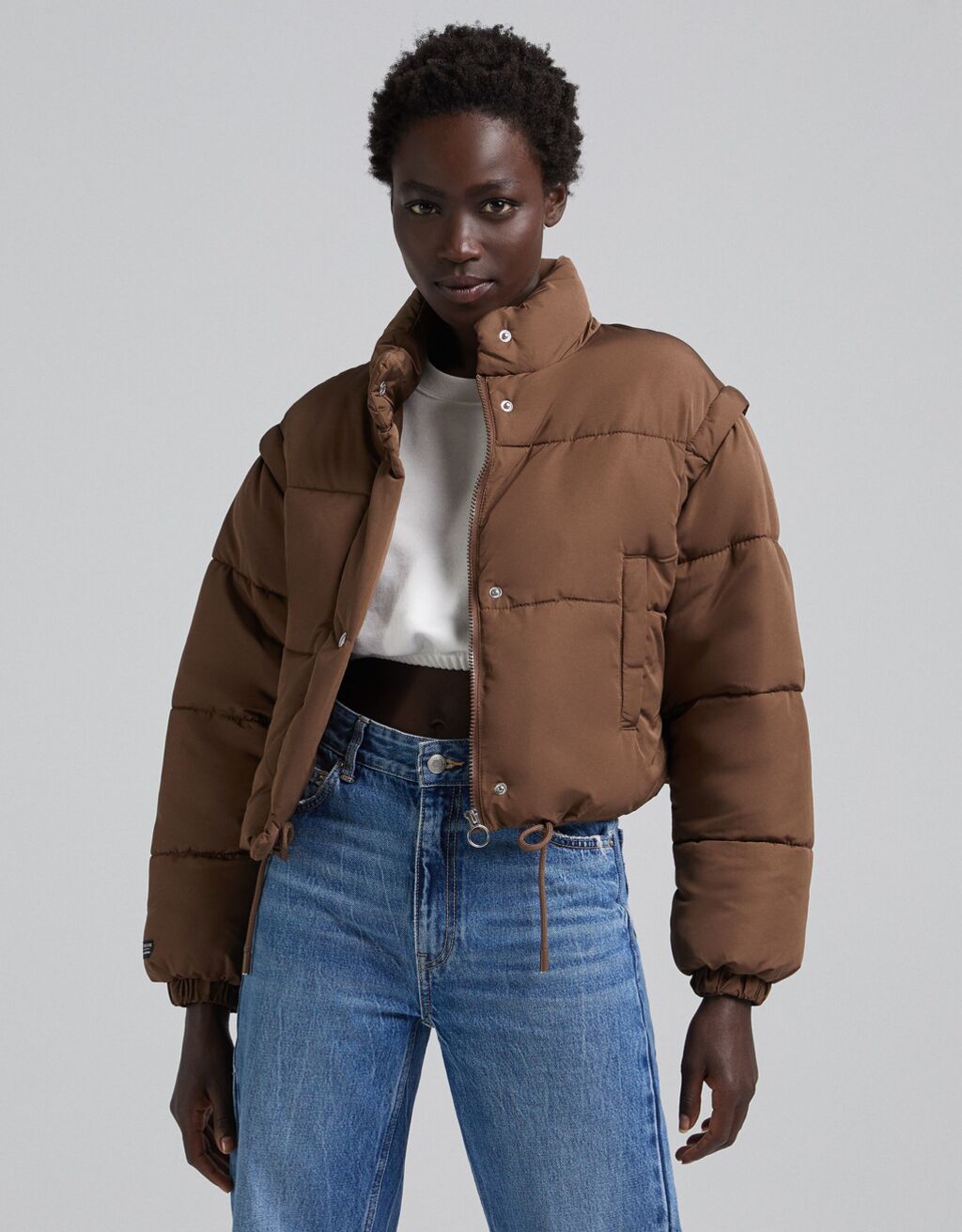 cazadora puffy bershka