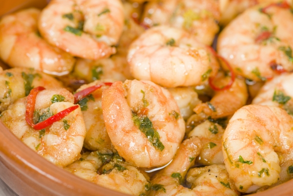 gambas al ajillo entrante