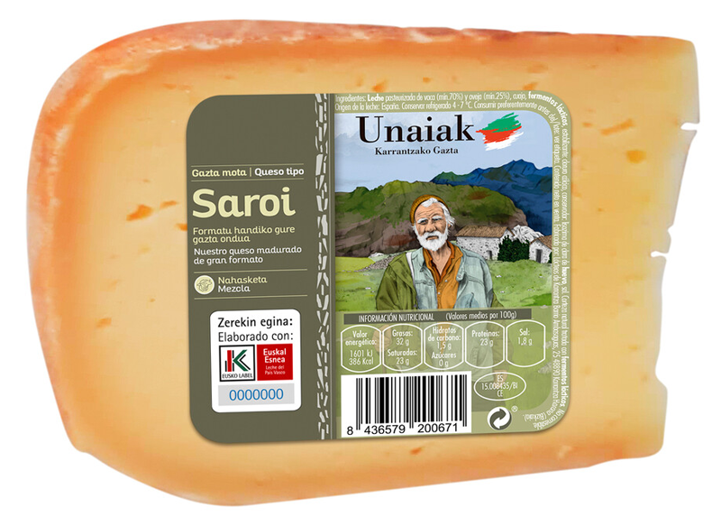 SAROI UNAIAK DE LÁCTEOS DE KARRANTZA, JUNTO A LOS MEJORES QUESOS DE MERCADONA