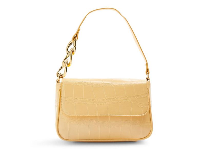 BOLSO DE HOMBRO DE PIEL SINTÉTICA CON CADENA GRUESA DE PRIMARK