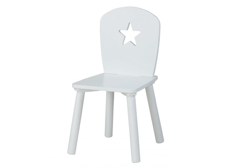 SILLA INFANTIL CON ESTRELLA DE MADERA