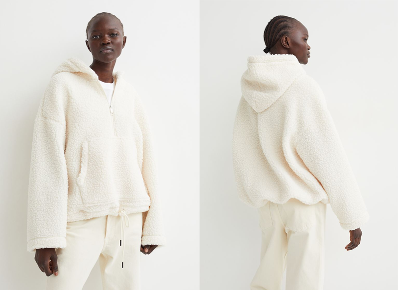 SUDADERA DE BORREGUITO CON CAPUCHA
