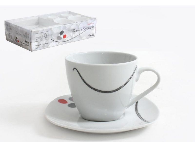 JUEGO DE CAFÉ DE PORCELANA HOME STYLE ZEN & SCRATCH, REBAJADO EN CARREFOUR