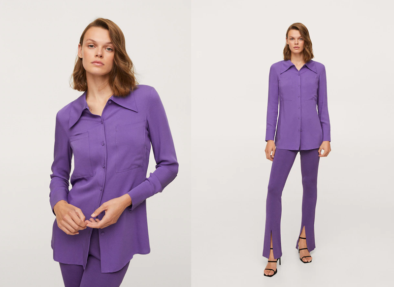 CAMISA FLUIDA BOLSILLOS DE MANGO