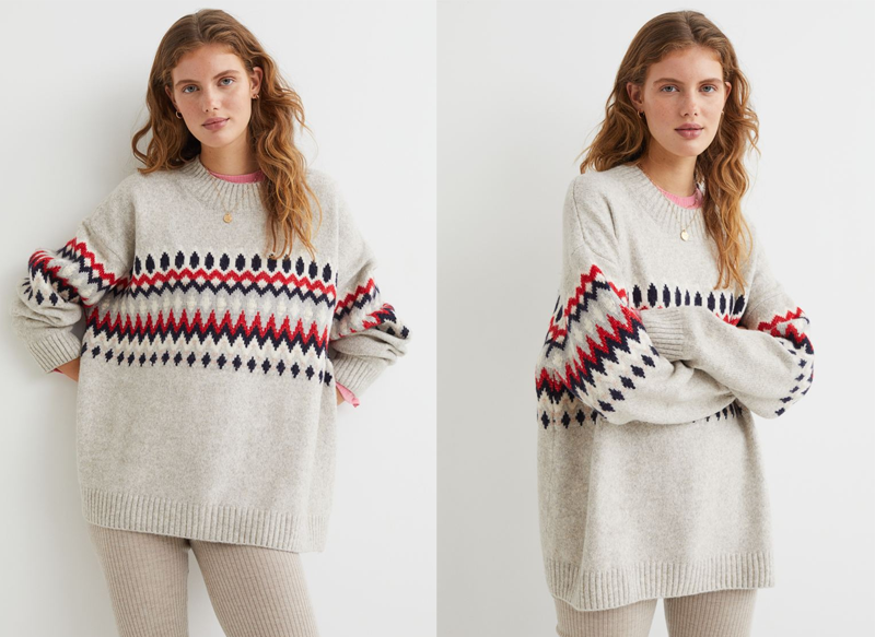 JERSEY EN PUNTO DE JACQUARD DE H&M