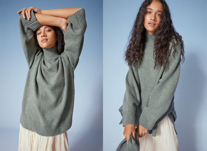 JERSEY OVERSIZE DE CUELLO ALTO DE H&M