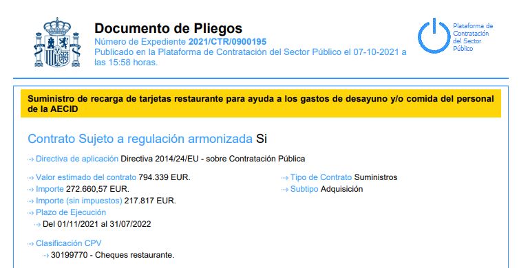 Exteriores se gasta casi 300.000€ en desayunos para sus empleados 1 Moncloa Captura 1 Moncloa