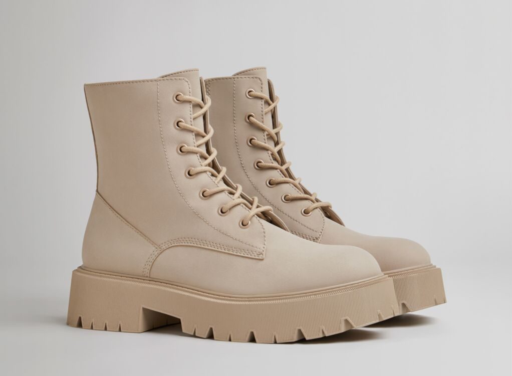 botines beige