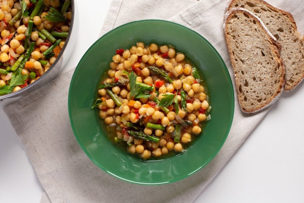 garbanzos verduras