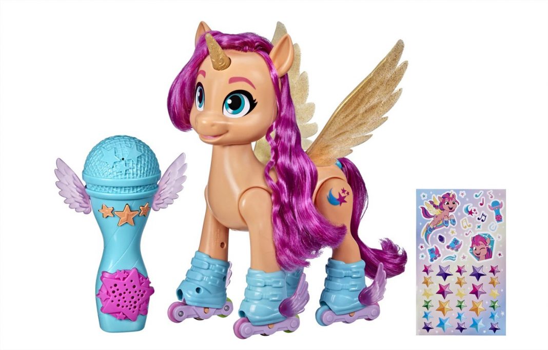 my little pony sunny canta y patina