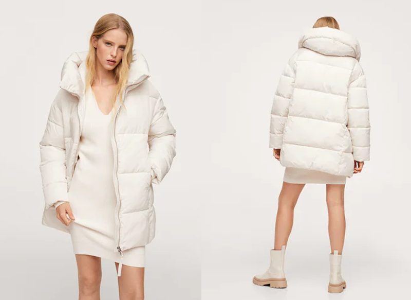 ANORAK ACOLCHADO CAPUCHA DE MANGO