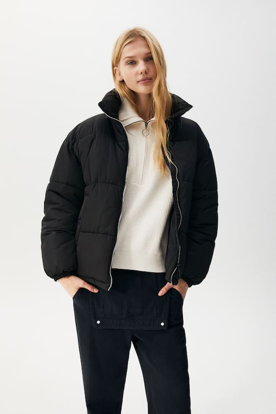 Cazadora acolchada cuello alto básica Pull&Bear