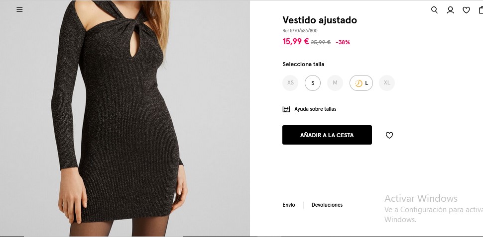 Vestido ajustado