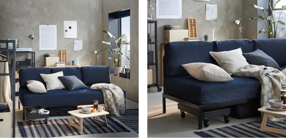 divan azul ikea