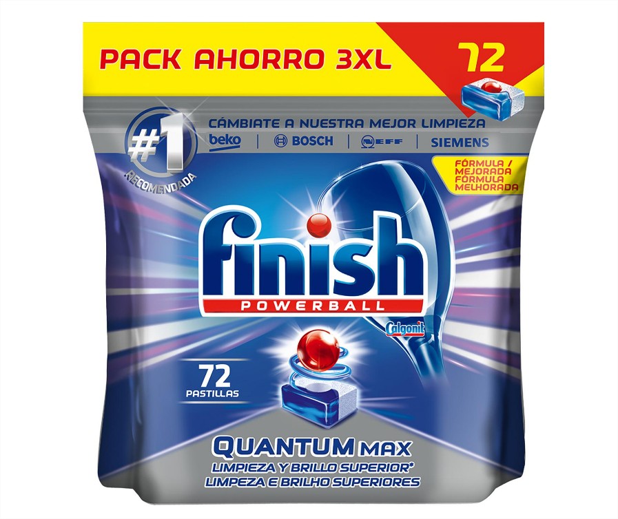 lavavajillas maquina quantum max finish carrefour