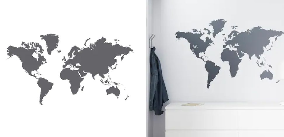 mapa adhesivo