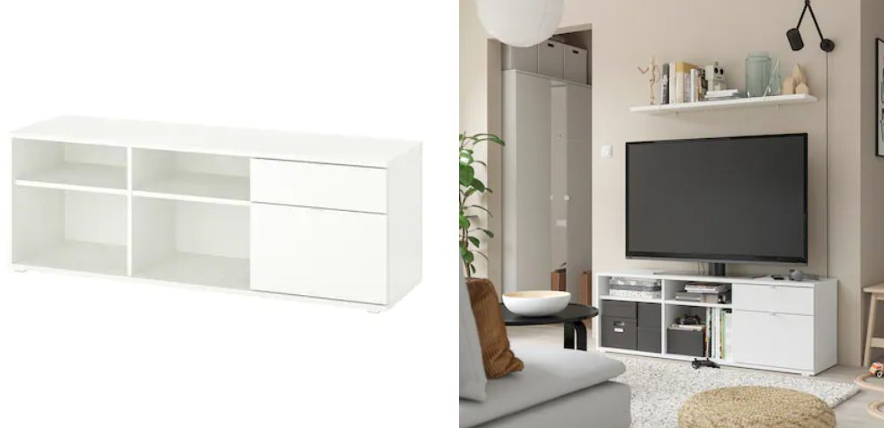 mueble blanco tv