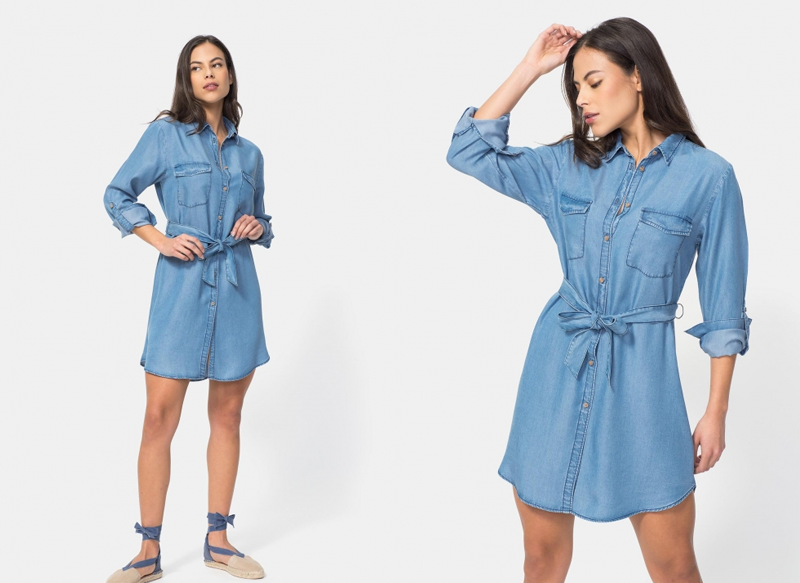 VESTIDO DENIM PARA MUJER TEX