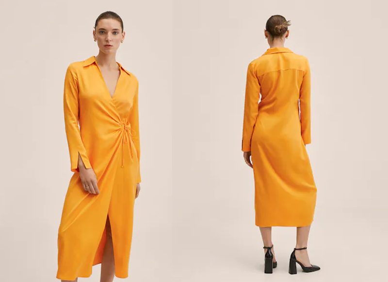 VESTIDO CAMISERO LYOCELL DE MANGO