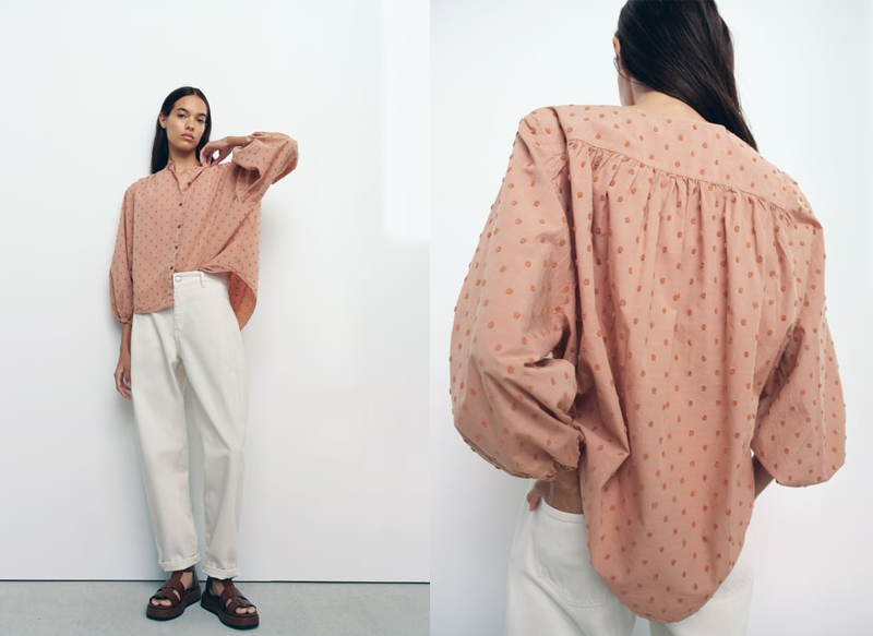 BLUSA PLUMETI MANGA VOLUMEN