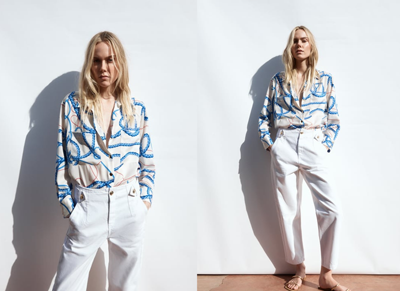 CAMISA ESTAMPADO MARINERO DE ZARA