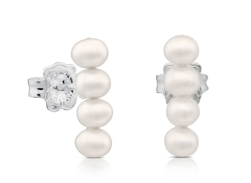 PENDIENTES DE PLATA Y PERLAS STRAIGHT