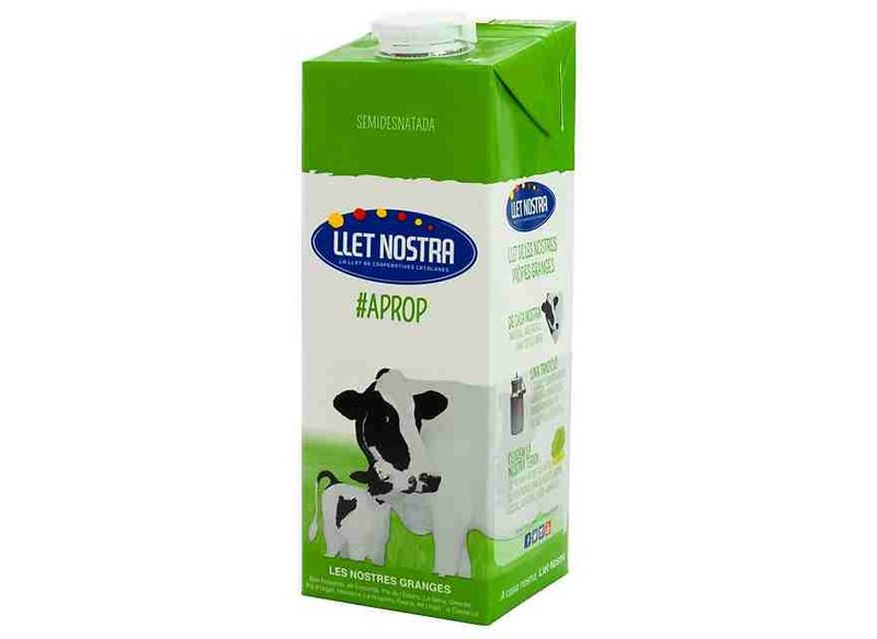 LLET NOSTRA, LA QUINTA MEJOR LECHE SEMIDESNATADA