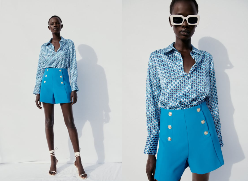 CAMISA ESTAMPADO GEOMÉTRICO DE ZARA