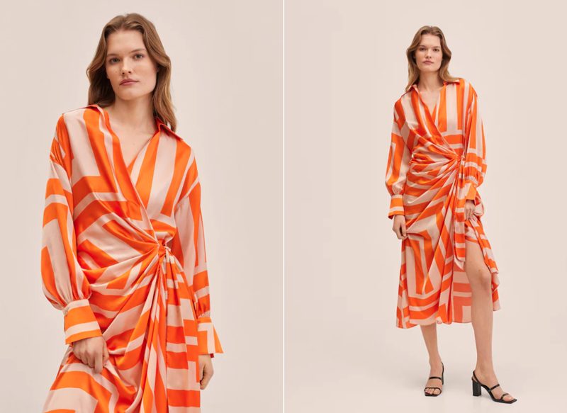 VESTIDO ESTAMPADO NUDO