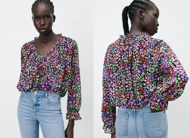 BLUSA CROPPED ESTAMPADO FLORAL