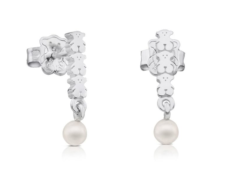 PENDIENTES DE PLATA Y PERLAS STRAIGHT