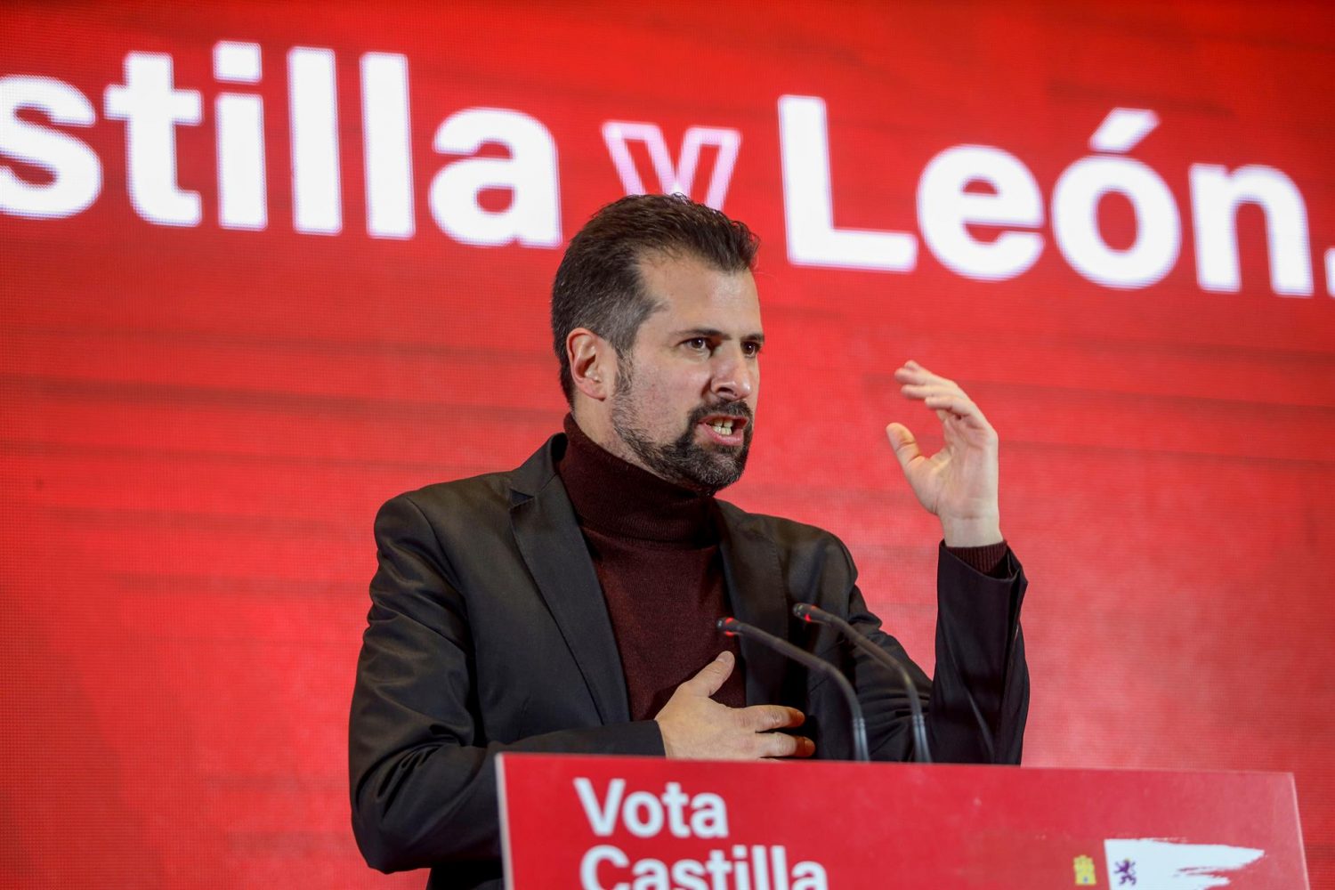 Luis Tudanca, líder del PSOE en Castilla y León