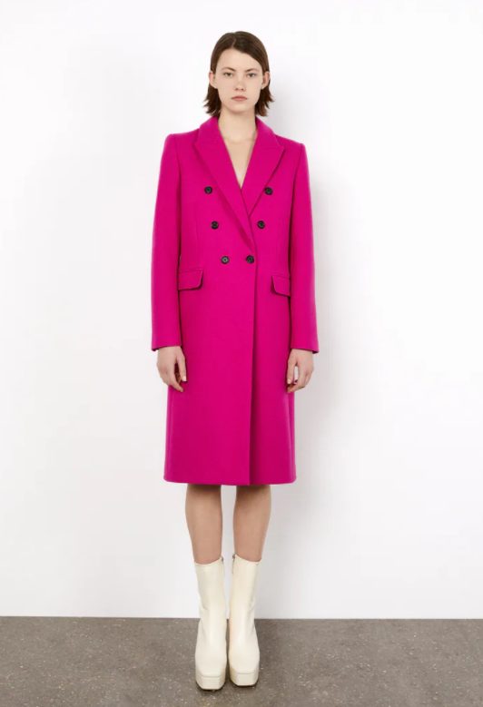 abrigo fucsia zara