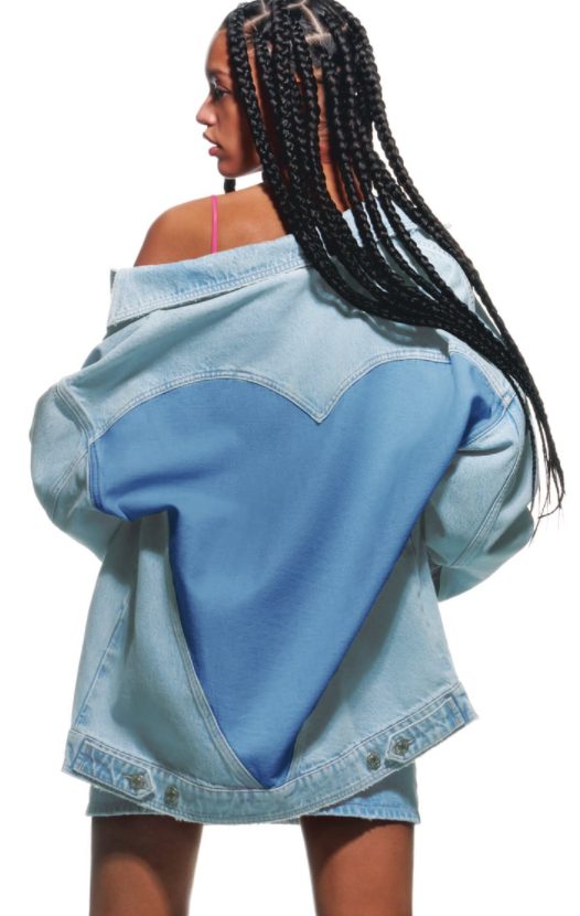 cazadora denim volumen